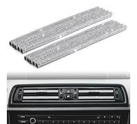 CRITIVE-SHOP 10 Piezas Molduras Brillantes Para Salida De Aire Acondicionado De Coche, Tira Decorativa con Diamantes De Imitación, Accesorios Para El Interior Del Coche Para Mujeres Y Niñas