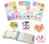 CRITIVE-SHOP Kit De papel Para Origami para Niños De 8 A 12 Años, 96 Hojas Coloridos Libros De Guía De Origami con 90 Patrones, Creatividad Manualidades Y Entrenamiento Mental para Regalo De Origami