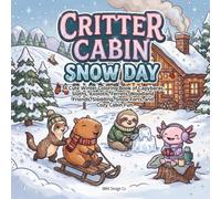 Critter Cabin Snow Day: A Cute Winter Coloring Book of Capybaras, Sloths, Axolotls, Ferrets, Woodland Friends, Sledding, Snow Forts, and Cozy Cabin Fun