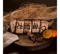 Crivencar Surtido de Chocolates Artesanos | 5 Variedades Gourmet Sin Gluten | Chocolate Negro 75 %, Negro 60 % con Almendras, Leche 40 %, Leche con Almendras 40 %, Negro 52 % Naranja