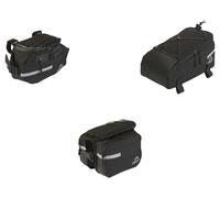 CRIVIT Bolsa de manillar / Bolsa doble de cuadro / Alforja para portaequipajes