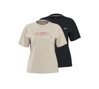 CRIVIT Camiseta técnica para mujer 2 unidades (negro/beige, XS(34/36))