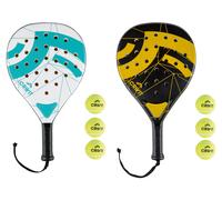 CRIVIT Pala de pádel con 3 pelotas