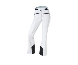 CRIVIT Pantalón de esquí de softshell para mujer (blanco, 44)