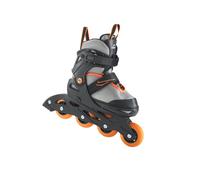 CRIVIT Patines en línea de bota blanda para niños (dunkelgrau/orange, 33-37)