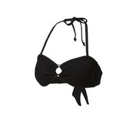 CRIVIT Top de bikini de mujer tipo banda / Parte de arriba de bikini / Parte de arriba de bikini con aros (negro, 36)