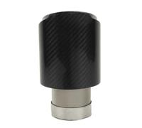 CRJIMX 1 Ud Para General Coche Fibra Carbono Tubo Escape Acero Inox Para Silenciador Arenado Tafetán Brillante Para Boquilla Escape(76mm-114mm)