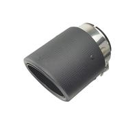 CRJIMX 1 Unidad Para Mazda CX-5 CX-4 CX-3 Para Axela Para ATENZA Boquillas carbono decorativas Entrada 77 mm Salida 101mm(Silver 1 piece)