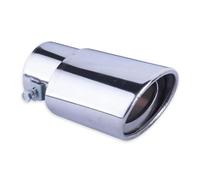 CRJIMX 1 Unidad Para Toyota RAV4 XA50 2019-2023 Accesorios De Garganta Trasera Para Auto Tubo De Escape De Acero Inoxidable Silenciador Puntera(Plata)