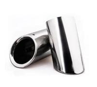 CRJIMX 2 Piezas Tubo De Escape Para A1 A3 A4L A5 A6L Q3 Q5 Cubierta De Silenciador Accesorios Para Autos(Plata)