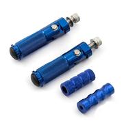 CRJIMX 8mm Universal Plegable Reposapiés Para S1000RR HP4 S1000 RR S 1000RR 2009-2020 Aluminio Reposapiés Trasero Set Estribera(Azul,1 juego)