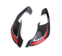 CRJIMX Accesorios Moto Carenado ala Fija Pequeño Spoiler ala Aerodinámica para Yamaha YZF R1 YZFR1 YZFR1M 2020-2025(ABS Carbon Red)