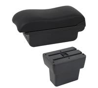 CRJIMX Caja De Descansabrazos Para N&issan Para Note E-Power Epower 2019 Para Note Caja De Almacenamiento De Consola Central USB Accesorio De Descansabrazos(C2 Línea Negra)