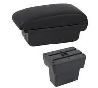 CRJIMX Caja De Descansabrazos Para N&issan Para Note E-Power Epower 2019 Para Note Caja De Almacenamiento De Consola Central USB Accesorio De Descansabrazos(C1 línea negra)