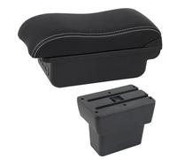 CRJIMX Caja De Descansabrazos Para N&issan Para Note E-Power Epower 2019 Para Note Caja De Almacenamiento De Consola Central USB Accesorio De Descansabrazos(Línea Blanca C2)