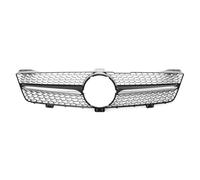 CRJIMX Diamonds Style Glossy Black Chrome Racing Grilles Para Mercedes Para Benz CLS W219 CLS500 CLS550 2009-2011 Upper Grille(Chrome Black)