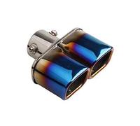 CRJIMX General 63mm Doble Salida Escape Trasero Tubo Terminal Silenciador Accesorios Auto Acero Inoxidable(Derecho)