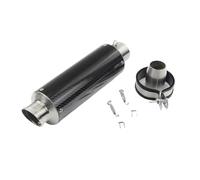 CRJIMX Kit De Silenciador De Escape Universal Para Motocicleta De 51 Mm Para Cb650f Cb1000r Cbr250r Coches Deportivos De Calle Motos De Cross Y ATV(B Cola larga e inclinada)
