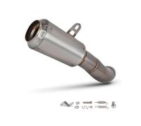 CRJIMX Kit Silenciador Escape De Acero Inoxidable Motocicleta Para Y&amaha R3 R25 MT03 2015 2016 2017 2018 2019 2020 2021 2022 2023 2024 2025(Plata)