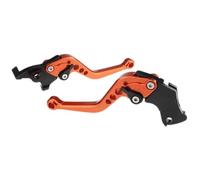 CRJIMX Palancas De Embrague De Freno De Aluminio Ajustables Para Motocicleta Para Yamaha YFZ450 YFZ450R 2009 2010 2011 2012 2013 2014 2015 2016 2017 2018(Naranja,147mm)