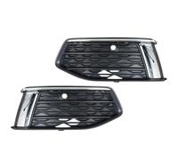 CRJIMX Para A6 C8 2019 2020 2021 Para Automóviles Marco Embellecedor Faros Antiniebla Parachoques Delantero Cubierta Rejilla Luz Antiniebla CRJIMX(Izquierda y derecha)