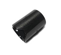 CRJIMX Para B&MW Todos Los Modelos Tubo De Escape De Fibra De Carbono Con Borde Recto Tubo Terminal 1 Unidad(NEGRO)