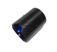 CRJIMX Para B&MW Todos Los Modelos Tubo De Escape De Fibra De Carbono Con Borde Recto Tubo Terminal 1 Unidad(Azul)
