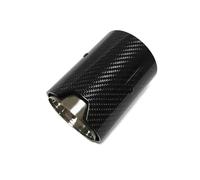 CRJIMX Para B&MW Todos Los Modelos Tubo De Escape De Fibra De Carbono Con Borde Recto Tubo Terminal 1 Unidad(Plata)