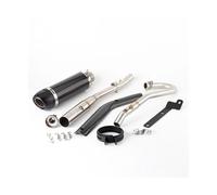 CRJIMX Para Cross Para Cub110 CC110 2018 2019 2020 2021 2022 2023 Silenciador Delantero Modificado Sistema De Escape Completo Motocicleta(Estilo B)