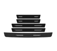 CRJIMX para Fiat para Punto Protector Umbral Fibra Carbono Pedal Bienvenida Paragolpes del Maletero Adhesivo Soglia Cinta Protectora(5PC)