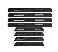CRJIMX para Lada para GRANTA para LARGUS para NIVA para Vesta para XRAY VAZ Uaz Pegatinas Placa Umbral Paragolpes Maletero Fibra Carbono(8Pcs)