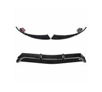 CRJIMX para Mercedes para Benz Clase C W205 2014-2018 Paragolpes Delantero Labio Accesorios Divisores Cuchilla Protector(Negro)