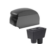 CRJIMX Para N&issan Para Almera Caja Reposabrazos Auto Caja Almacenamiento Accesorios Refacción Caja Reposabrazos Central(B2 Black double)