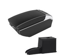 CRJIMX Para N&issan Para DATSUN MIDO NODO Brazo Auto Caja De Almacenamiento Interior Accesorios Retrofit(Black white 7 USB)