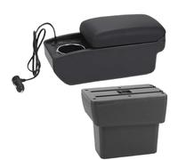 CRJIMX Para N&issan Para Note E-Power 2016 2017-2022 Caja De Reposabrazos Coche Caja De Almacenamiento Central Accesorios Coche Reforma Interior(A2 Carga rápida)