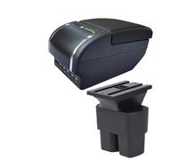 CRJIMX Para N&issan Para NV200 Evalia Caja Apoyabrazos Auto Almacenamiento Interior Piezas Retrofit Accesorios Auto(E black line 9USB)