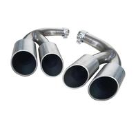 CRJIMX Para P&orsche Para Cayenne 2018 2019 2020 2021 2022 2023 Tubo Escape Acero Inox Garganta Plateada 9Y0 Estilo GTS 4 Salidas
