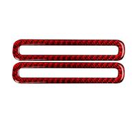 CRJIMX Para Para Mustang GT 2015-2020 Marco Ventilación Aire | Coche Marco Salida Aire Desempañador Puerta Lateral Vinilo Ajuste Interior(ROJO)
