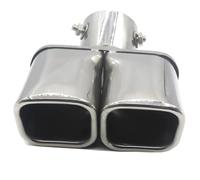 CRJIMX Para Toyota C-HR CHR 2017-2022 Para Coche Acero Inox Para Tubo Escape Trasero Para Silenciador Terminal Para Accesorios Auto Para Repuestos(Plata)