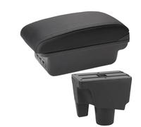 CRJIMX Para Toyota Para Aqua Para Prius C Auto Reposabrazos Caja De Almacenamiento Piezas De Retrofit Accesorios Interiores Auto(B2 línea negra 3USB)