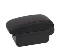 CRJIMX Para Toyota Para Aygo X 2021 2022 2023 2024 2025 Reposabrazos Central Interior Accesorios Retrofit Caja Almacenamiento(C1 Negro rojo SIN USB)