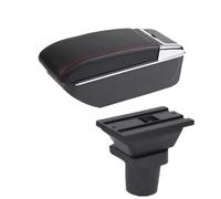 CRJIMX Para Toyota Para Urban Cruiser Caja Descansabrazos Para Ist Caja Descansabrazos Almacenamiento Central(B1 línea roja SIN USB)