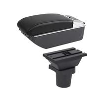 CRJIMX Para Toyota Para Urban Cruiser Caja Descansabrazos Para Ist Caja Descansabrazos Almacenamiento Central(D2 línea negra 7USB)