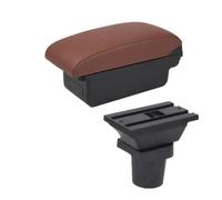 CRJIMX Para Toyota Para Yaris Híbrido Reposabrazos Para Toyota Para Yaris Para Vitz Reposabrazos Auto Caja De Almacenamiento Central Con USB(A brown No USB)