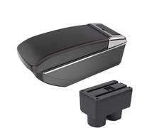 CRJIMX Para Venucia Para D50 Caja De Descansabrazos Piezas Retrofit Almacenamiento Brazo Accesorios Auto Pieza Retrofit(B1 Black red NO USB)