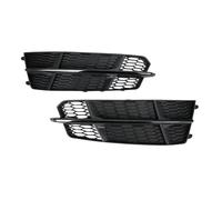 CRJIMX Parrilla De Carreras Para Faros Antiniebla De Coche Cubierta Hexagonal De Panal Para A6 C7 S-Line 2015 2016 2017 2018 CRJIMX(NEGRO)