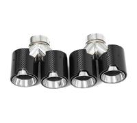 CRJIMX Punta De Escape Cuádruple De Fibra De Carbono Para B&MW F10 F11 535d 535i 640i 640d Hasta G30 G31(Negro mate)