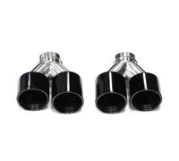 CRJIMX Punta De Escape Cuádruple De Fibra De Carbono Para B&MW F10 F11 535d 535i 640i 640d Hasta G30 G31(NEGRO)