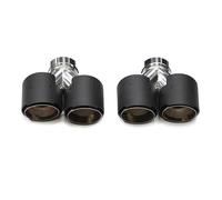 CRJIMX Punta De Escape Cuádruple De Fibra De Carbono Para B&MW F10 F11 535d 535i 640i 640d Hasta G30 G31(Dark black)