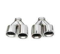 CRJIMX Punta De Escape Cuádruple De Fibra De Carbono Para B&MW F10 F11 535d 535i 640i 640d Hasta G30 G31(Plata)